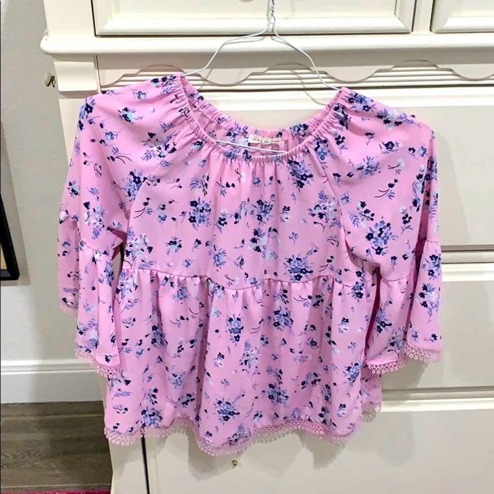 Copper Key pink and blue flowy💗💙